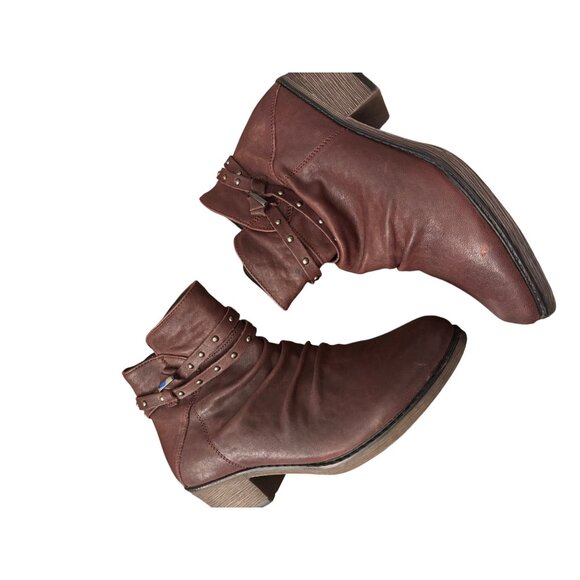 Womens Brown Women's Propet Roxie Brown Leather Ankle Boots - Picture 4 of 16